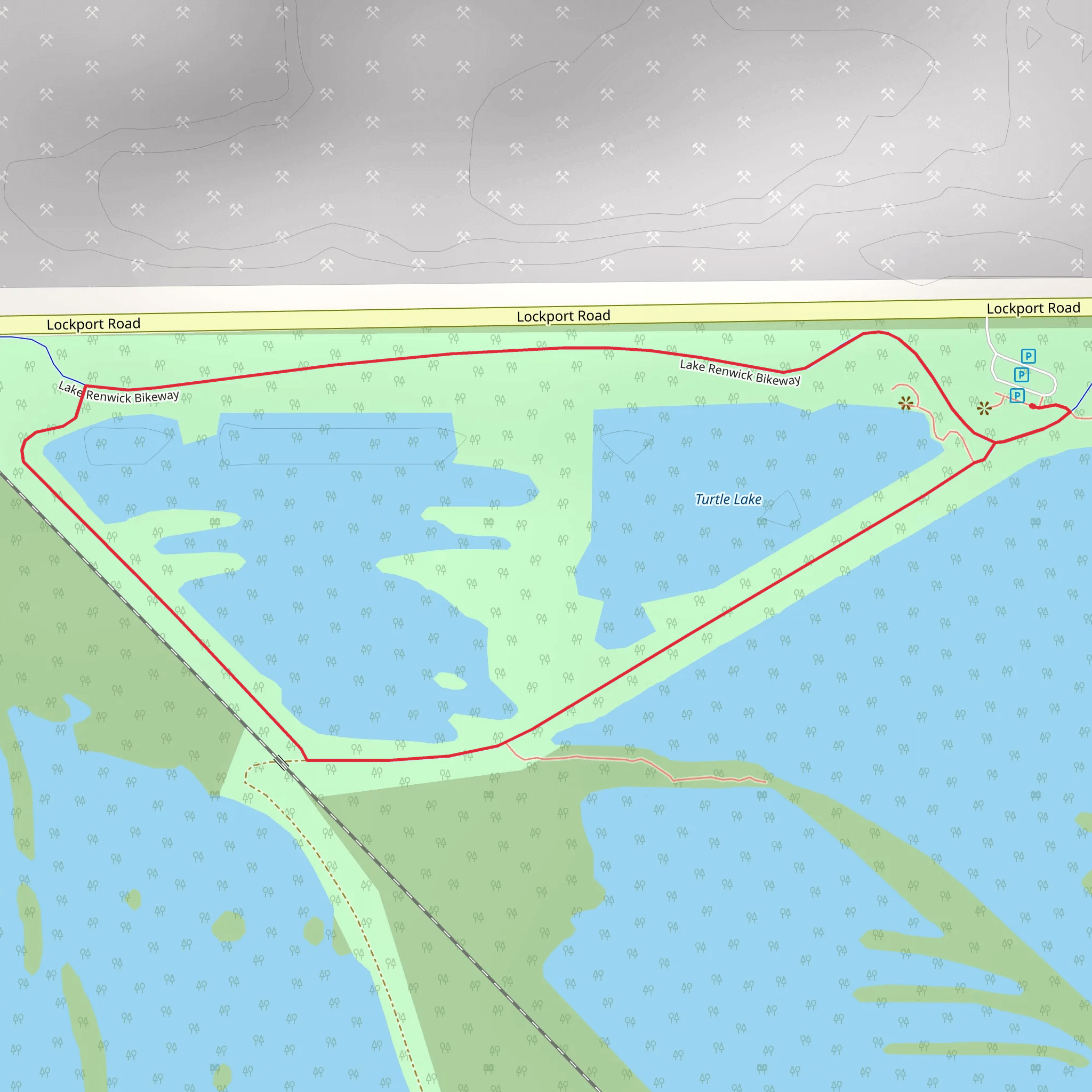 Turtle Lake Loop mobile static map