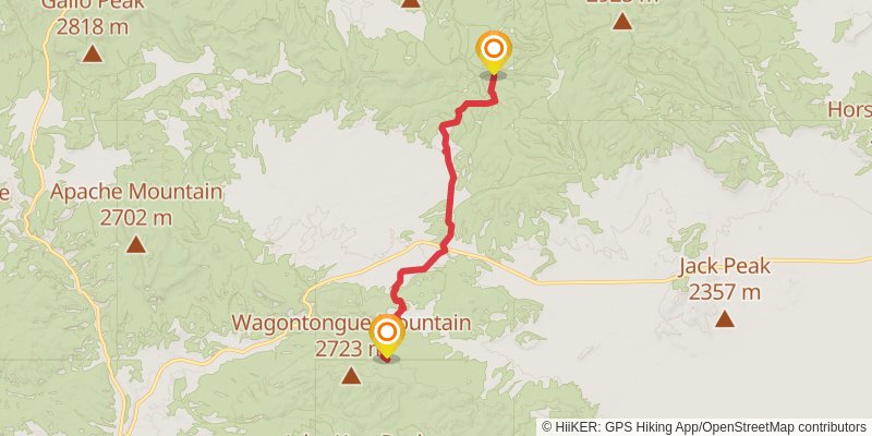 Continental Divide Trail - New Mexico stage 33 Map