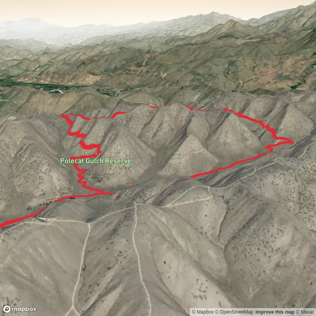 An image depicting the trail Polecat Gulch Reserve Semi Loop and its surrounding area.