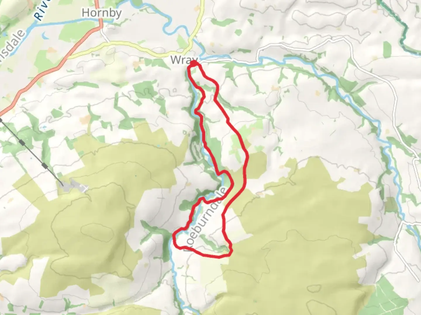 An image depicting the trail Wray to Middle Salter Loop and its surrounding area.