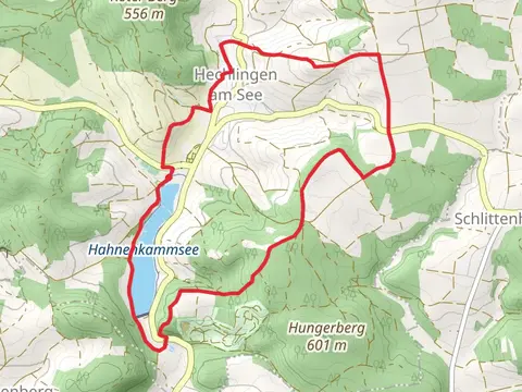 Hahnenkammsee via Rundwanderweg 17 and 20