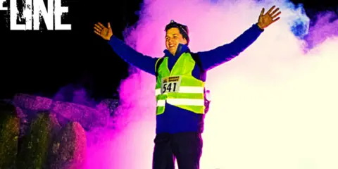 An image depicting the trail Walk the line 2022 - Long Route and its surrounding area.