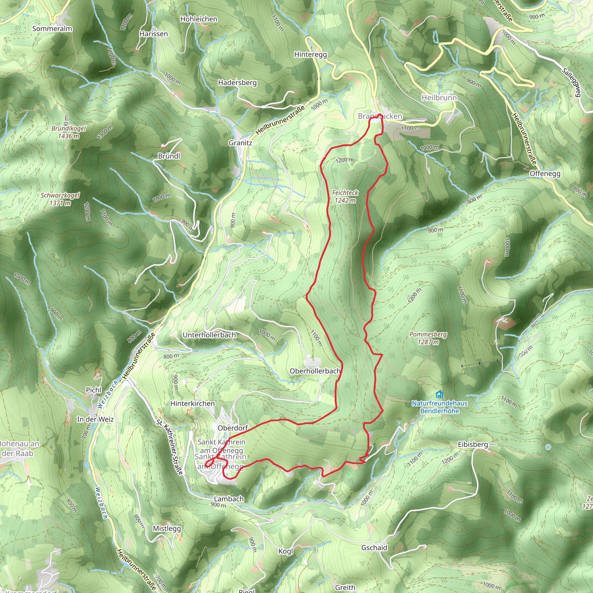 Bärenrunde St Kathrein - Brandlucken mobile static map