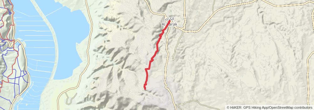 Jordan Trail stage 20 Map