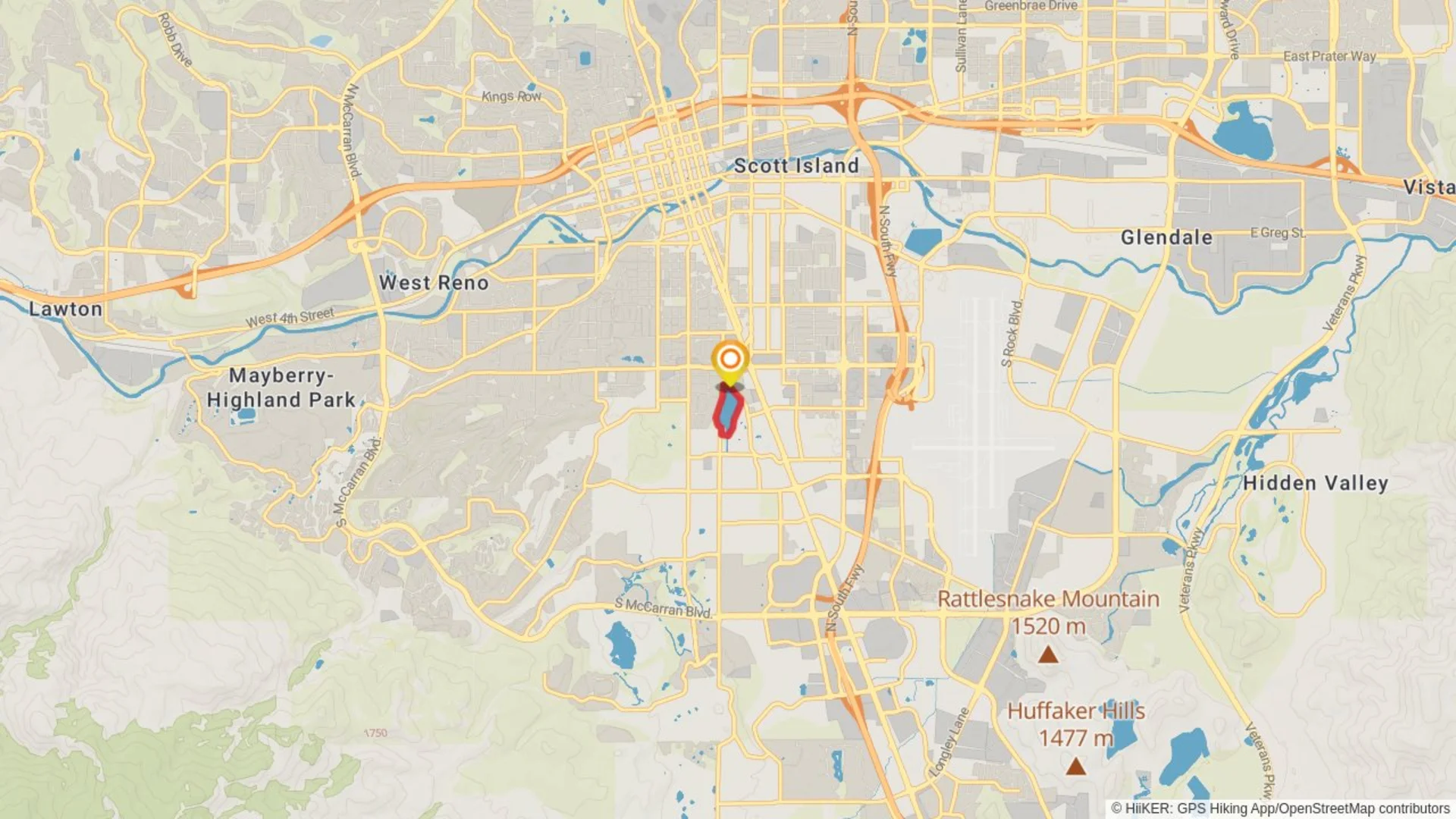 An image depicting the trail Virginia Lake Loop and its surrounding area.