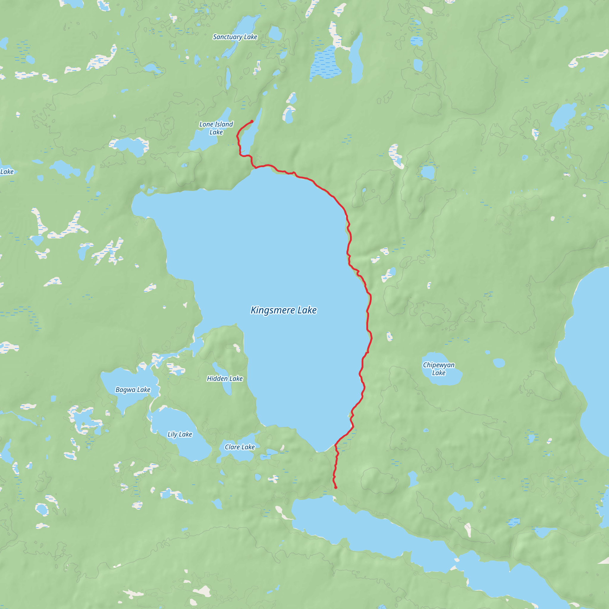 Grey Owl Trail mobile static map