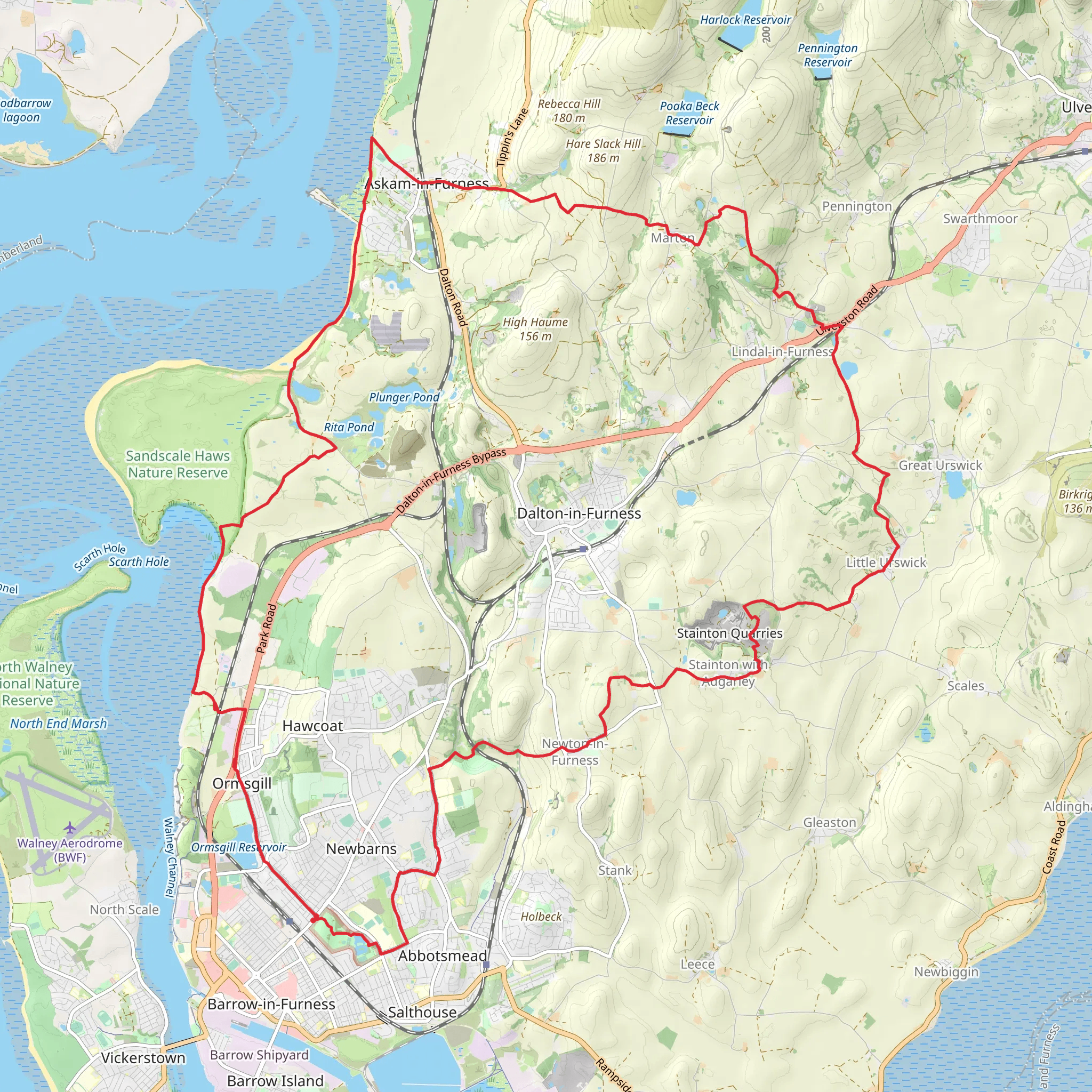 Haematite Trail mobile static map
