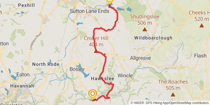 Gritstone Trail stage 2 Map