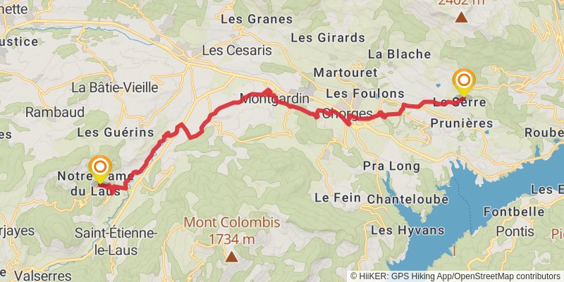 Via Domitia stage 8 Map