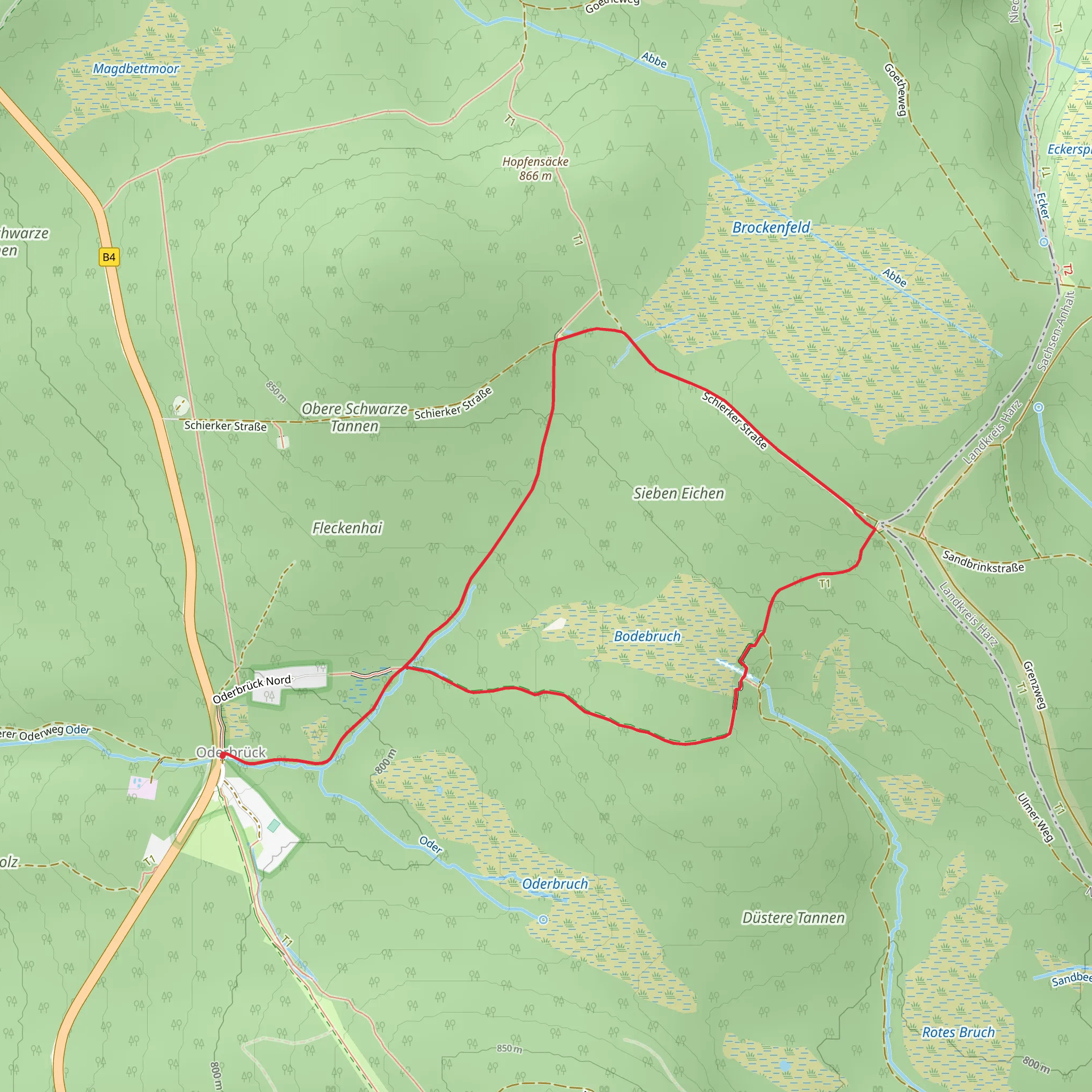 Schierker Straße Loop mobile static map