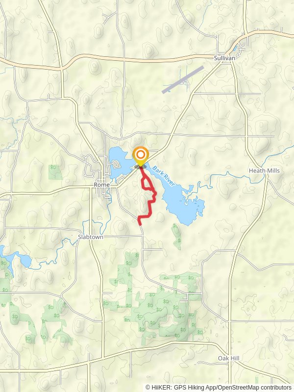 Rome Pond Park Out and Back