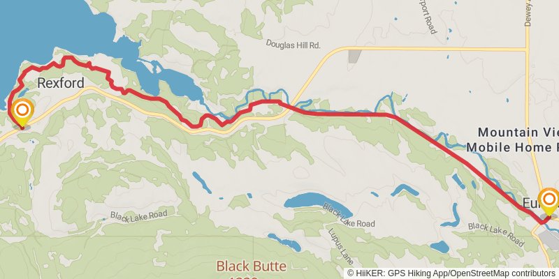 Pacific Northwest Trail stage 109 Map