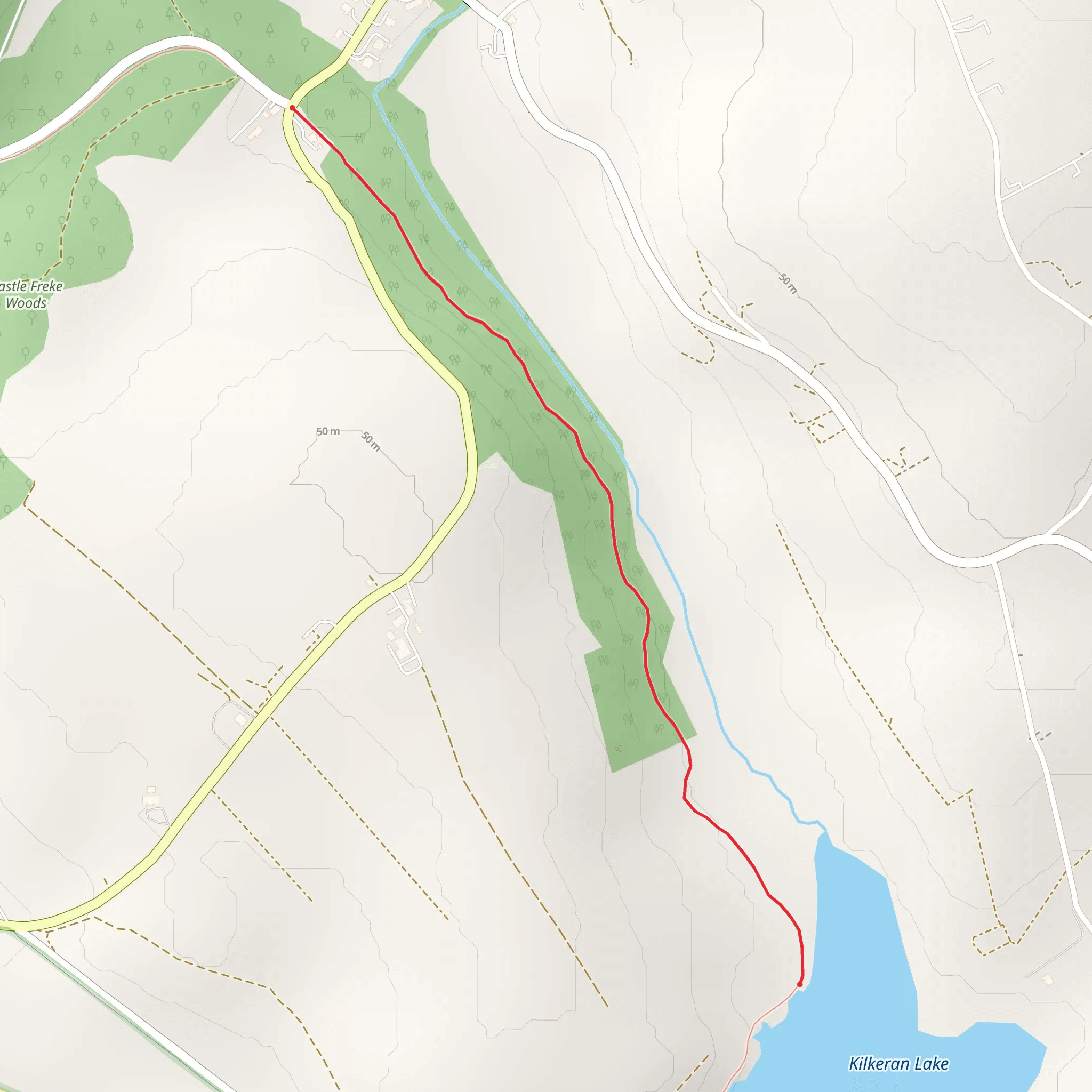 Castlefreke - Lake Walk mobile static map