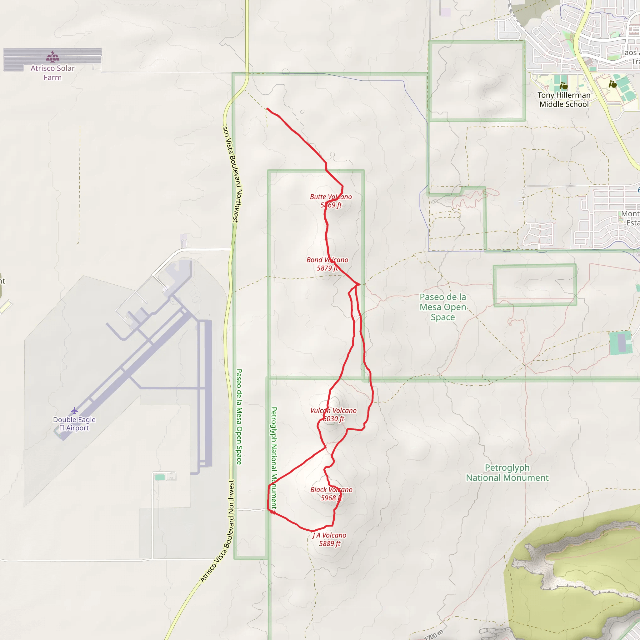 Vulcan and Black Loop mobile static map