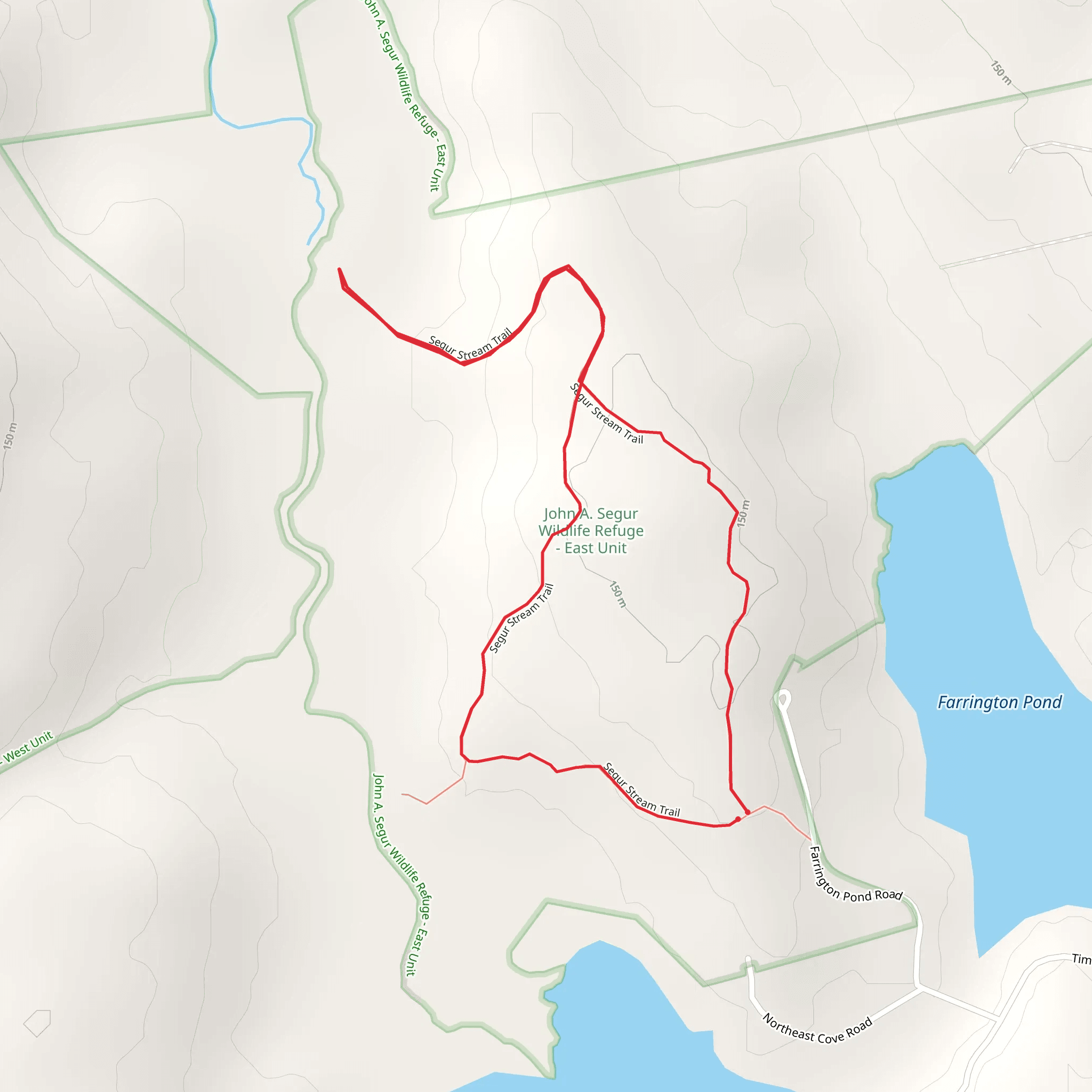 Segur Stream Trail Loop mobile static map