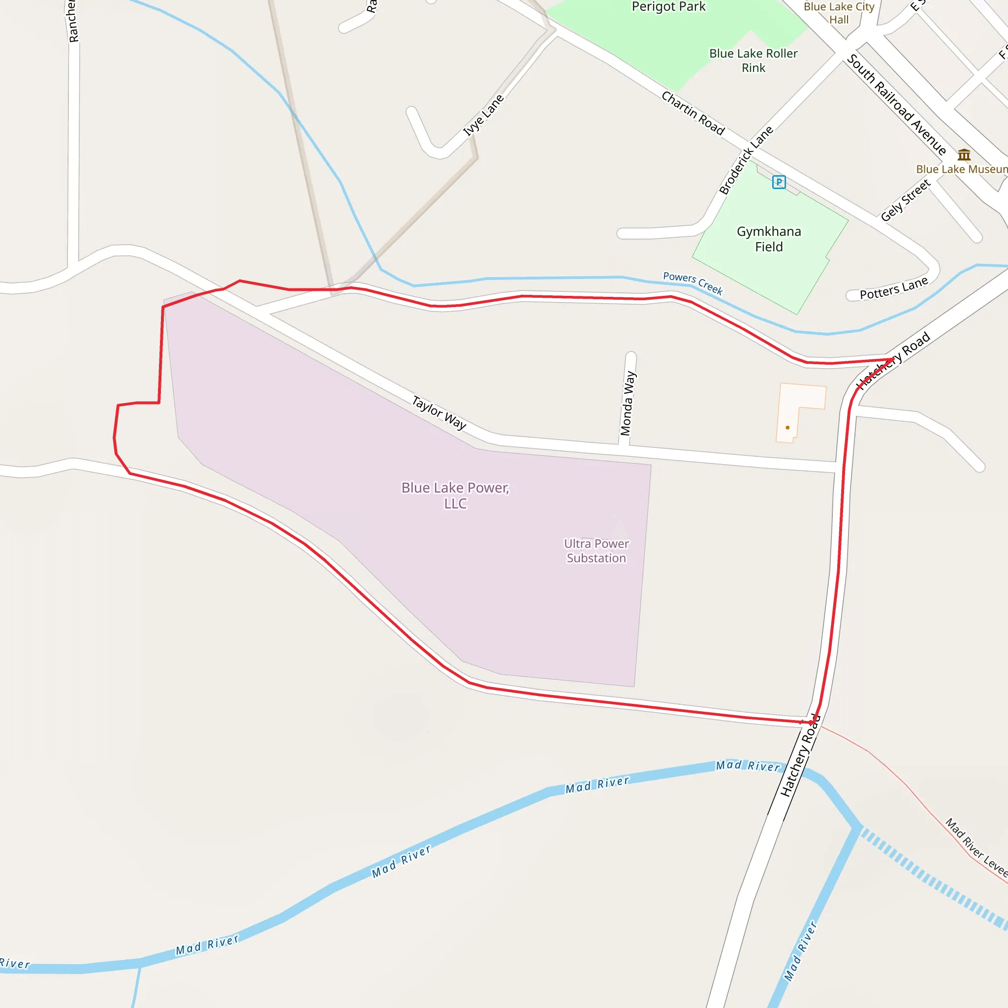 Hatchery Road Loop mobile static map