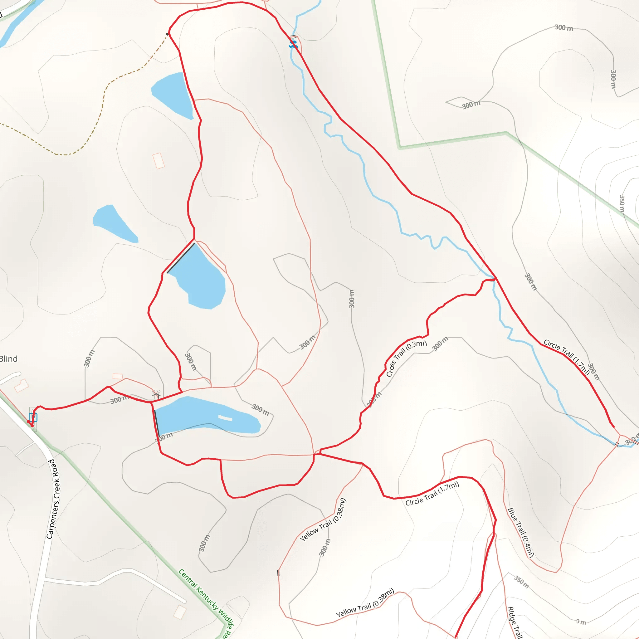 Carpenters Creek Road Loop mobile static map