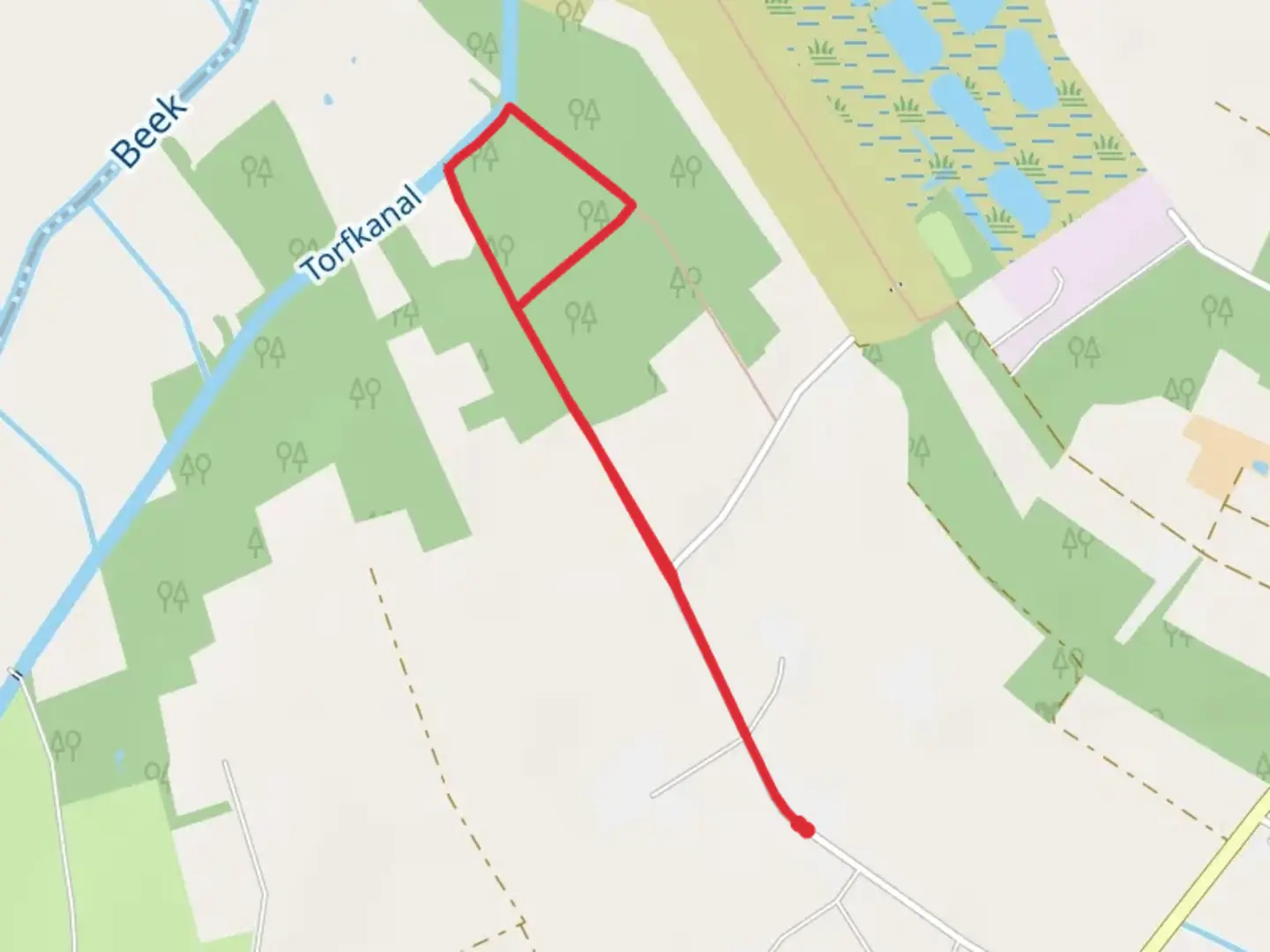 An image depicting the trail Torfkanal Walk and its surrounding area.