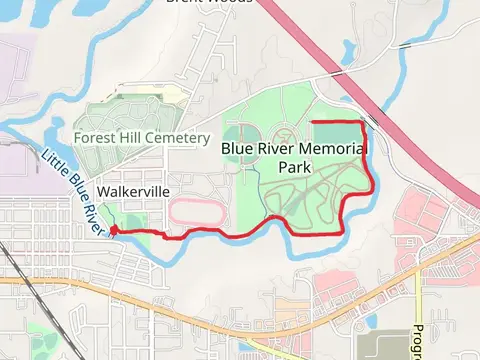 Walk along Little Blue River