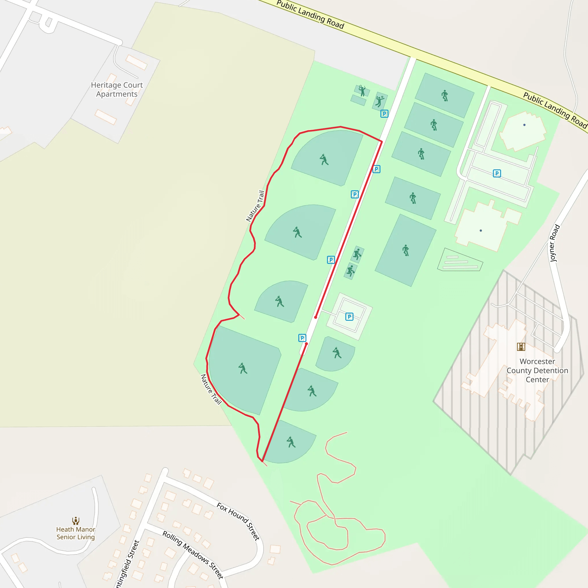 John Walter Smith Park Road Loop mobile static map