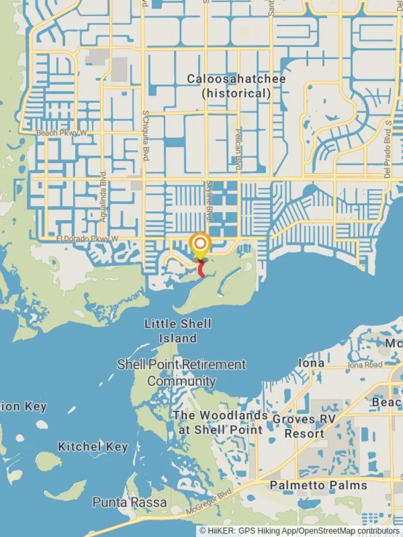 An image depicting the trail Rose Garden Road and its surrounding area.