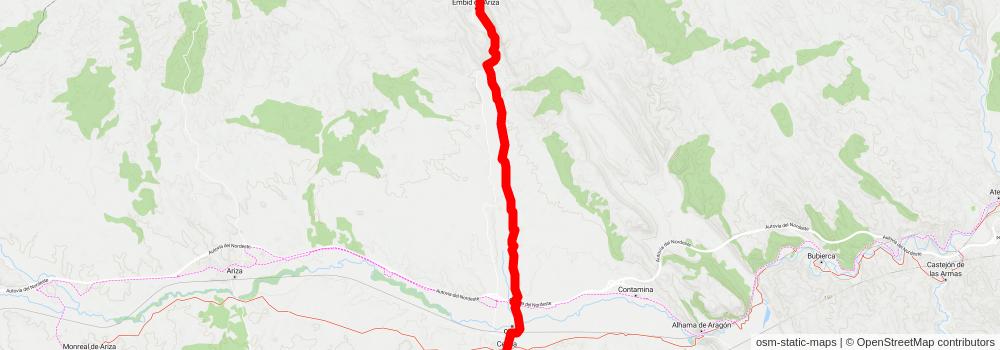 Route along the River Henar PR Z 91 stage 2 Map