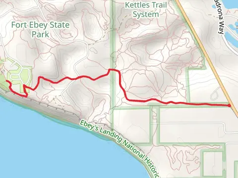 Kettles Trail and Bluff Trail