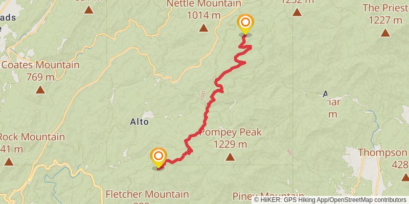 Appalachian Trail stage 85 Map
