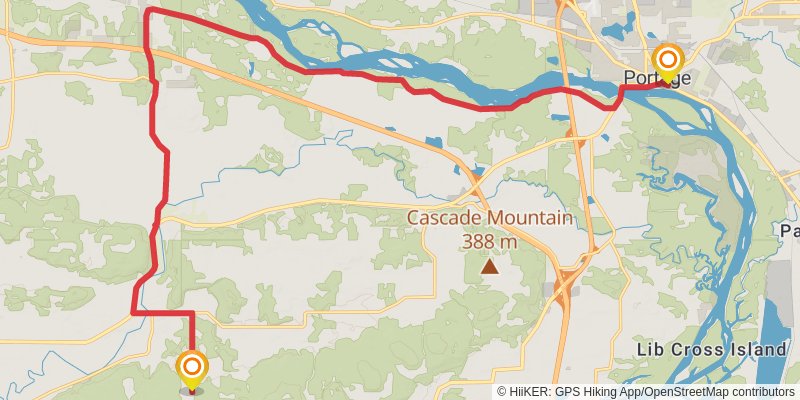 Ice Age National Scenic Trail stage 49 Map