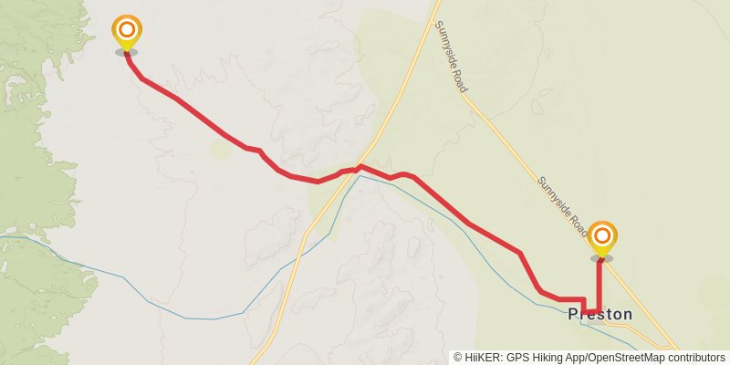 American Discovery Trail - Nevada stage 8 Map