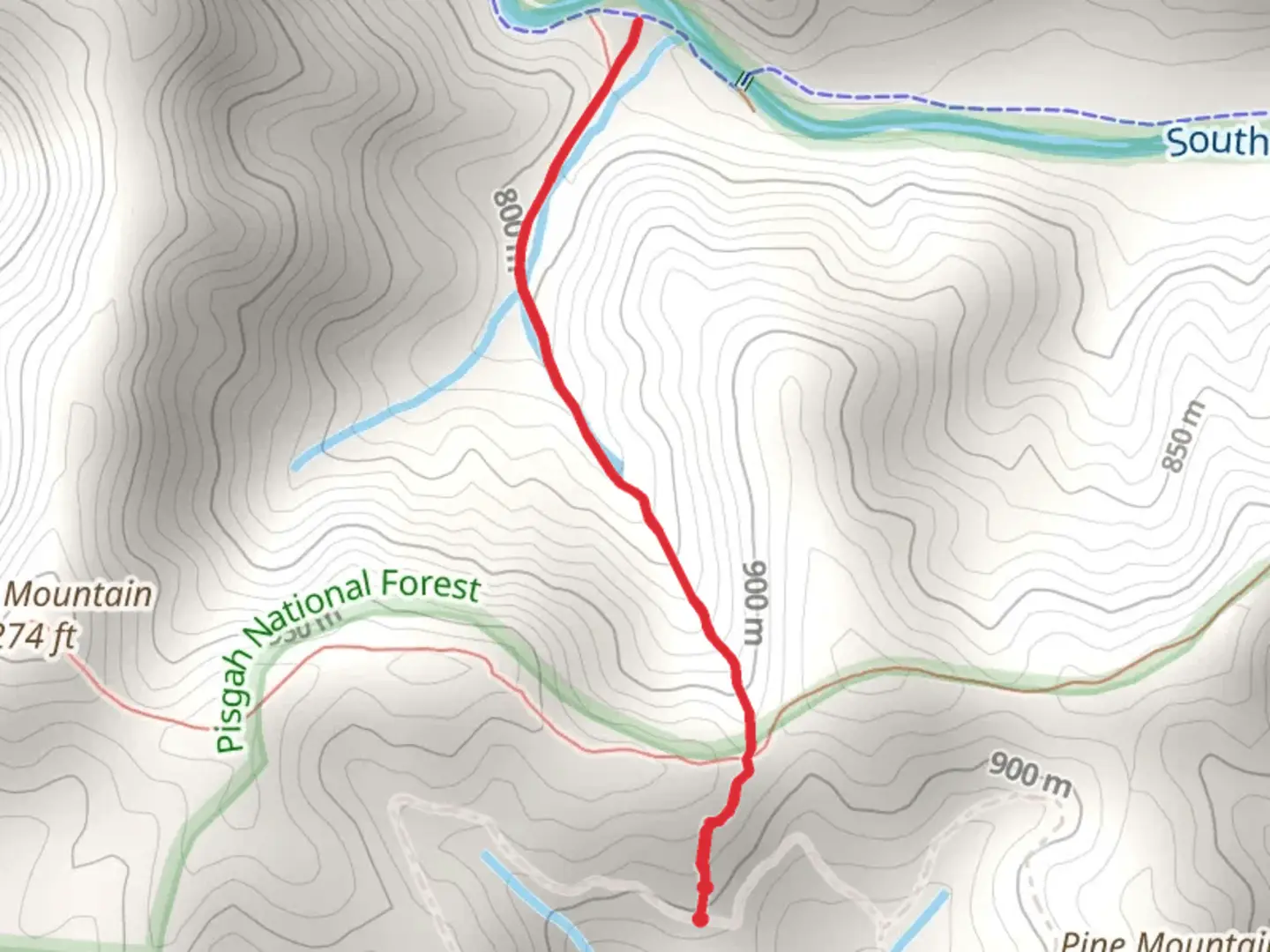 An image depicting the trail Wagon Road Gap Trail and its surrounding area.
