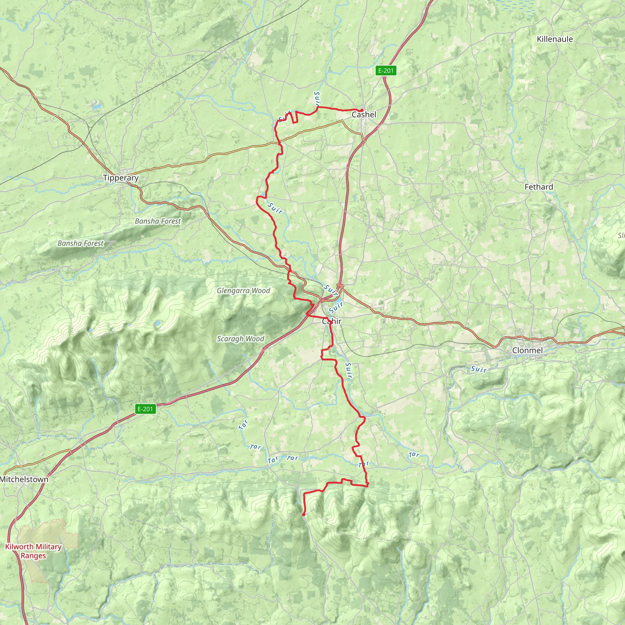 Tipperary Heritage Way mobile static map