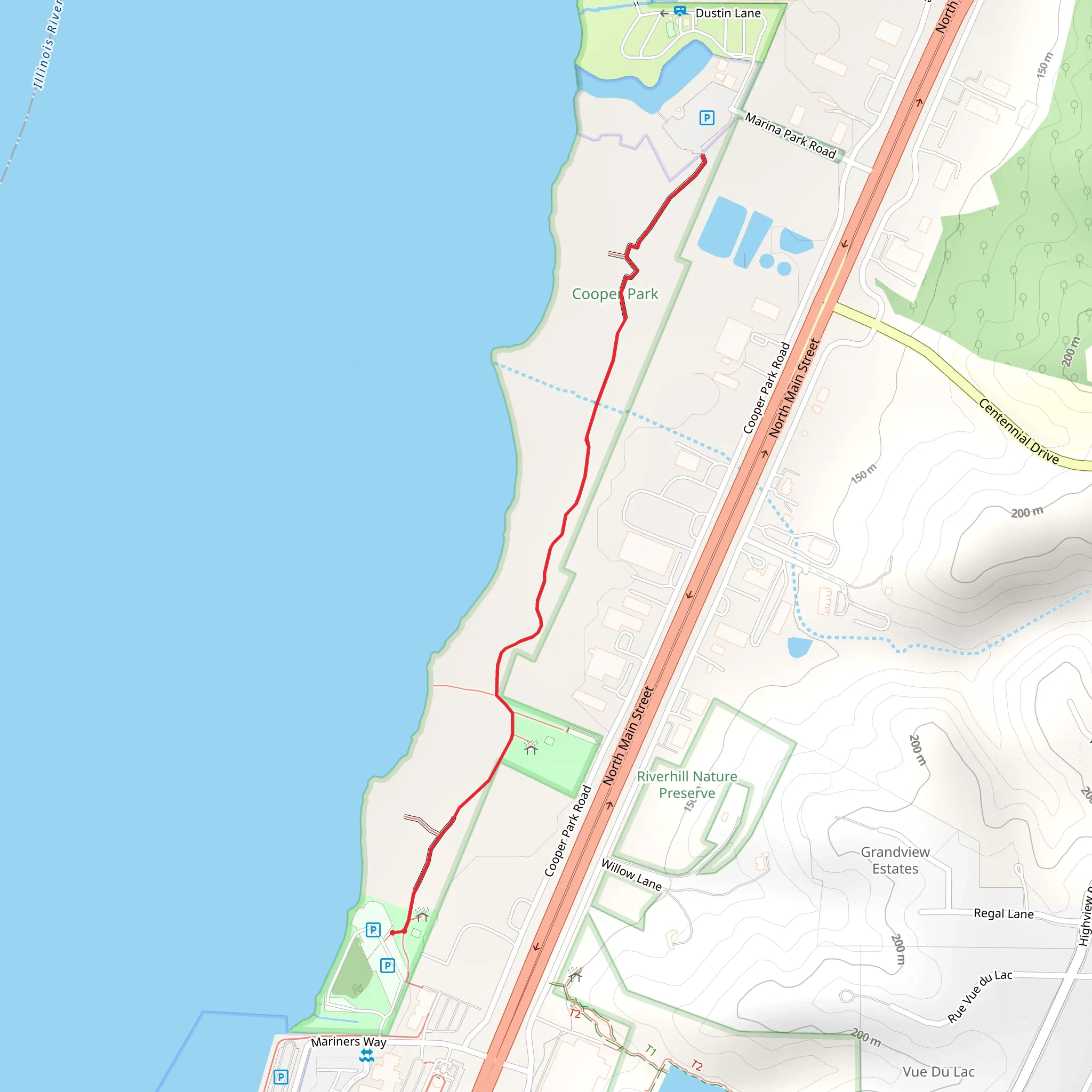 Cooper Park North mobile static map