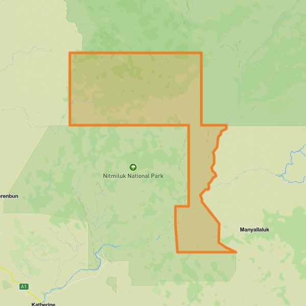 Nitmiluk National Park mobile static map
