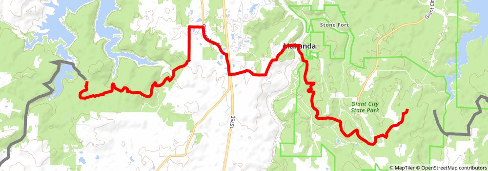 American Discovery Trail South Route stage 129 Map