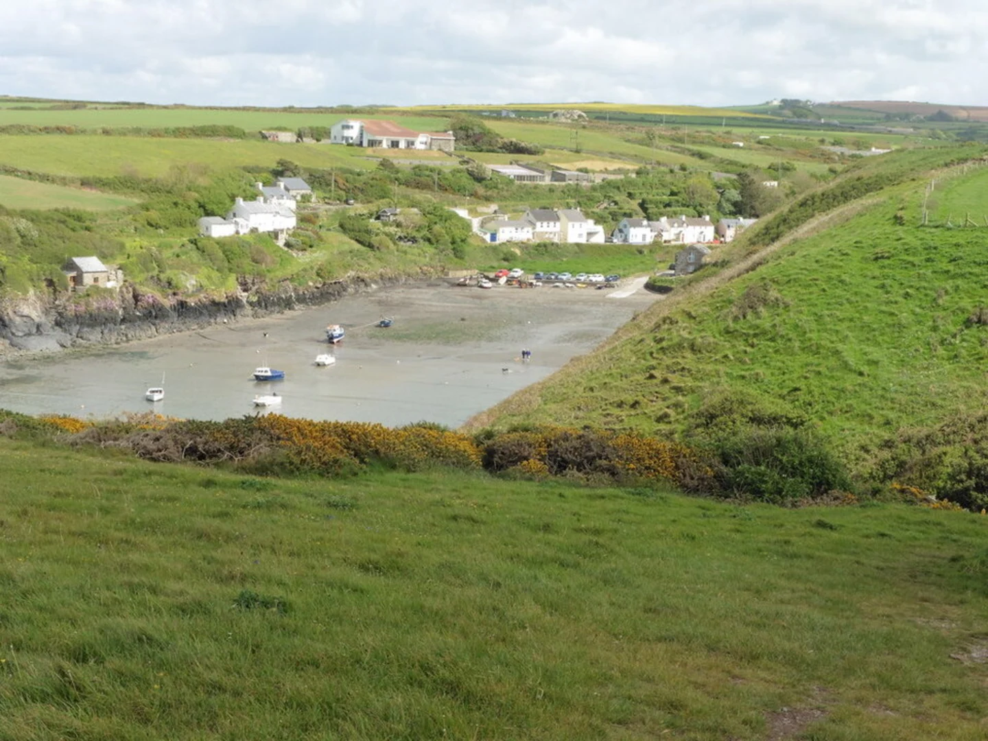 An image depicting the trail Abercastle to Cwm Badau and its surrounding area.