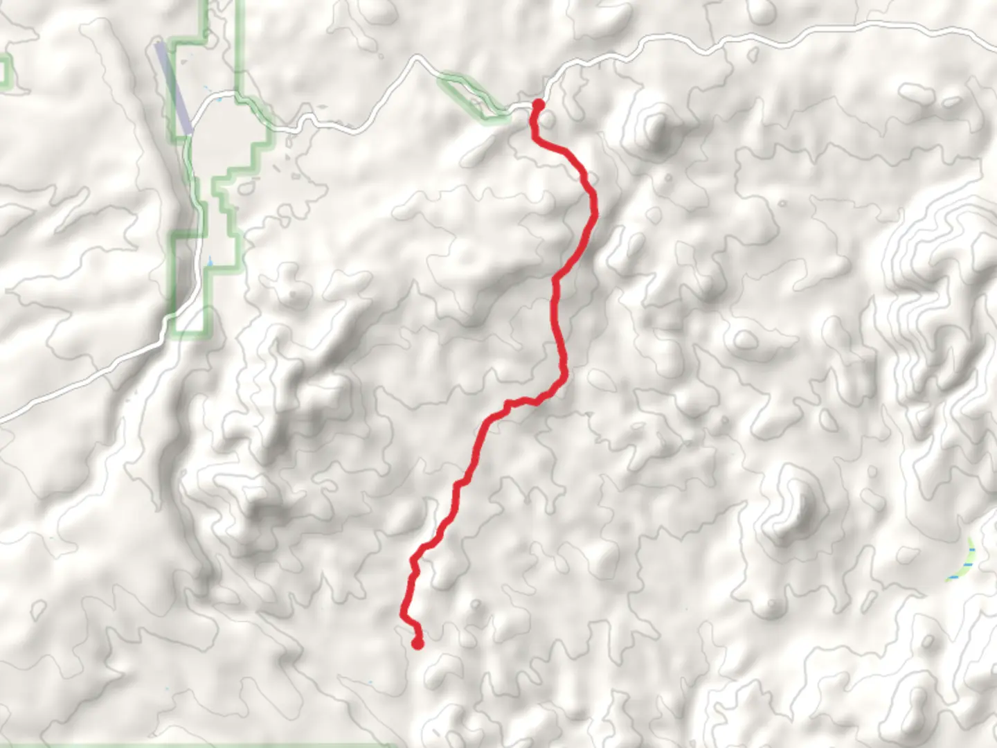 An image depicting the trail Shivers Trap Trail and its surrounding area.