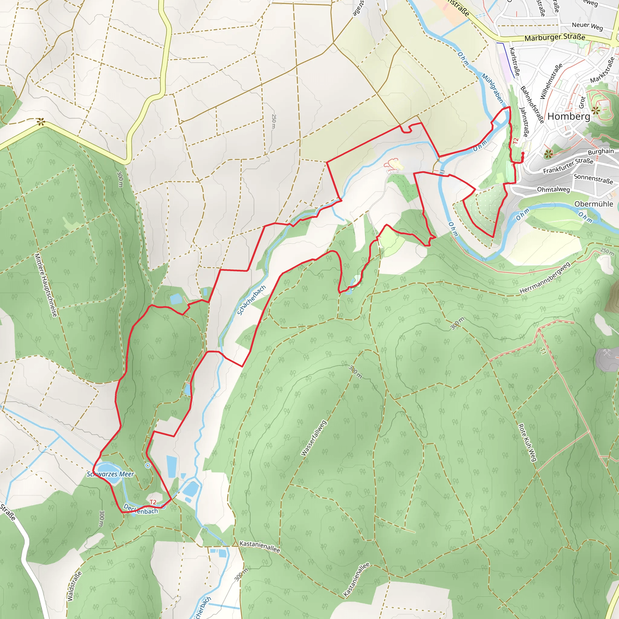 Schächerbachtour Homberg Loop mobile static map