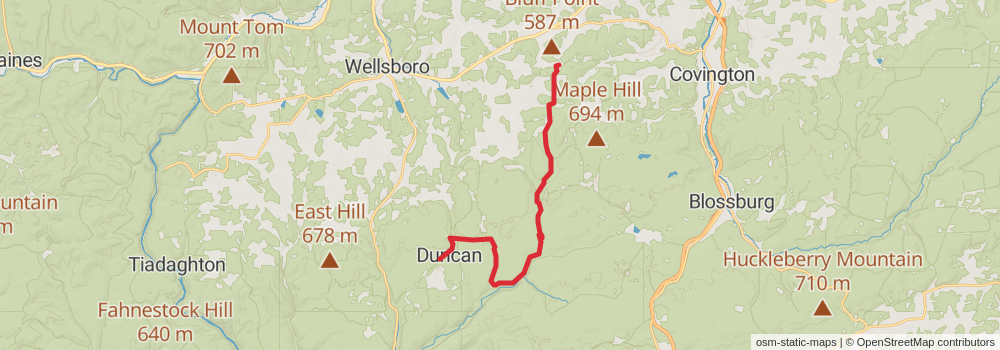 American Perimeter Trail - Northern Appalachian Primary stage 52 Map