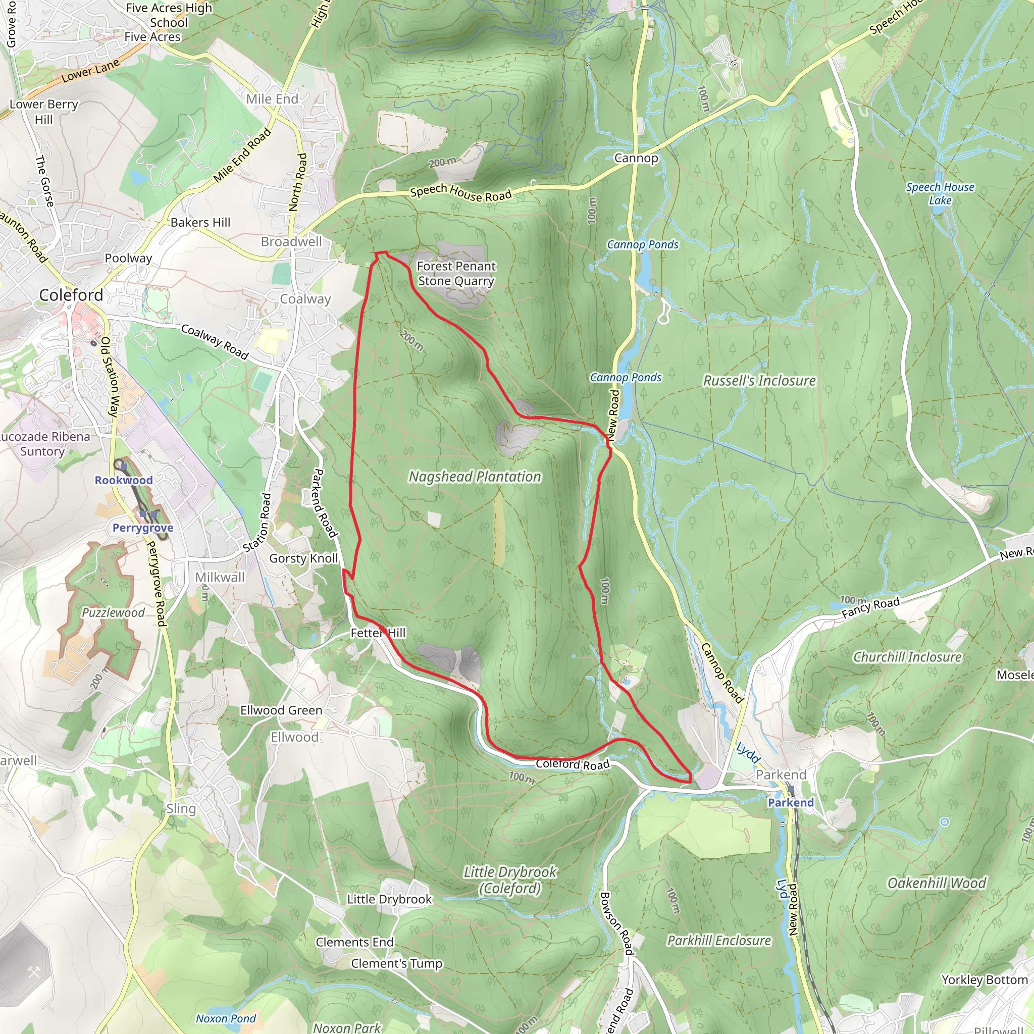 Nagshead Plantation Loop mobile static map