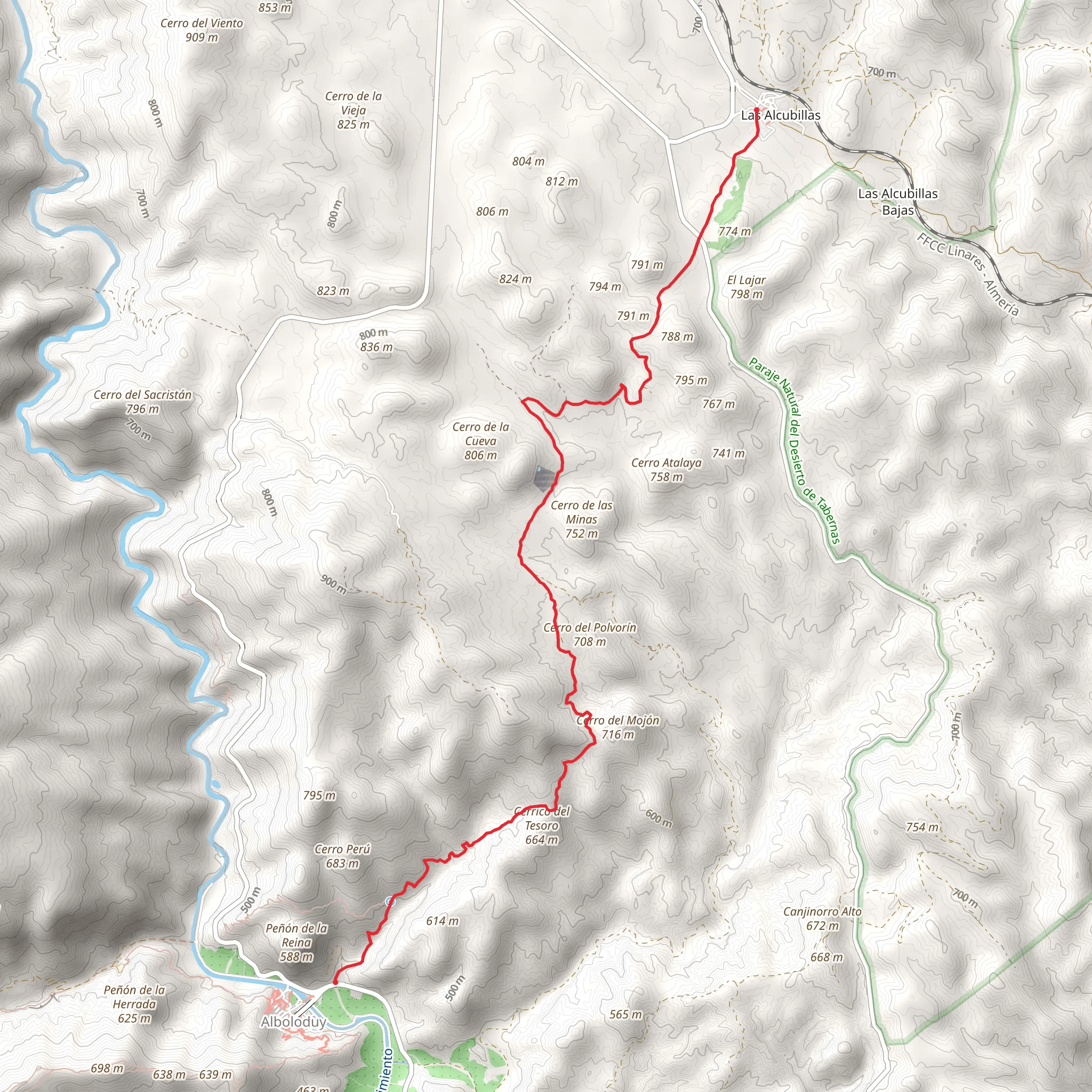 Village of the Alcubillas Atlas PR A 356 mobile static map