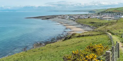 An image depicting the trail Dylan Thomas Trail and its surrounding area.
