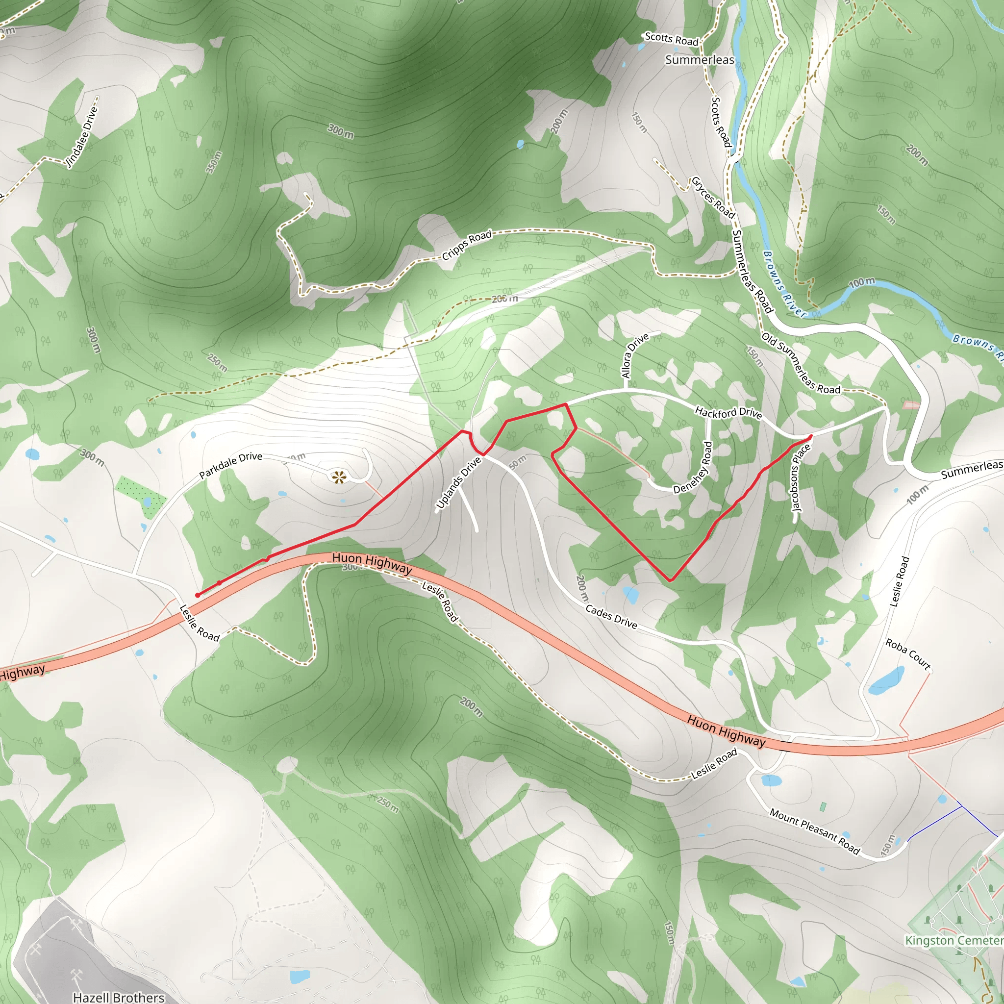 Picket Hill Track mobile static map
