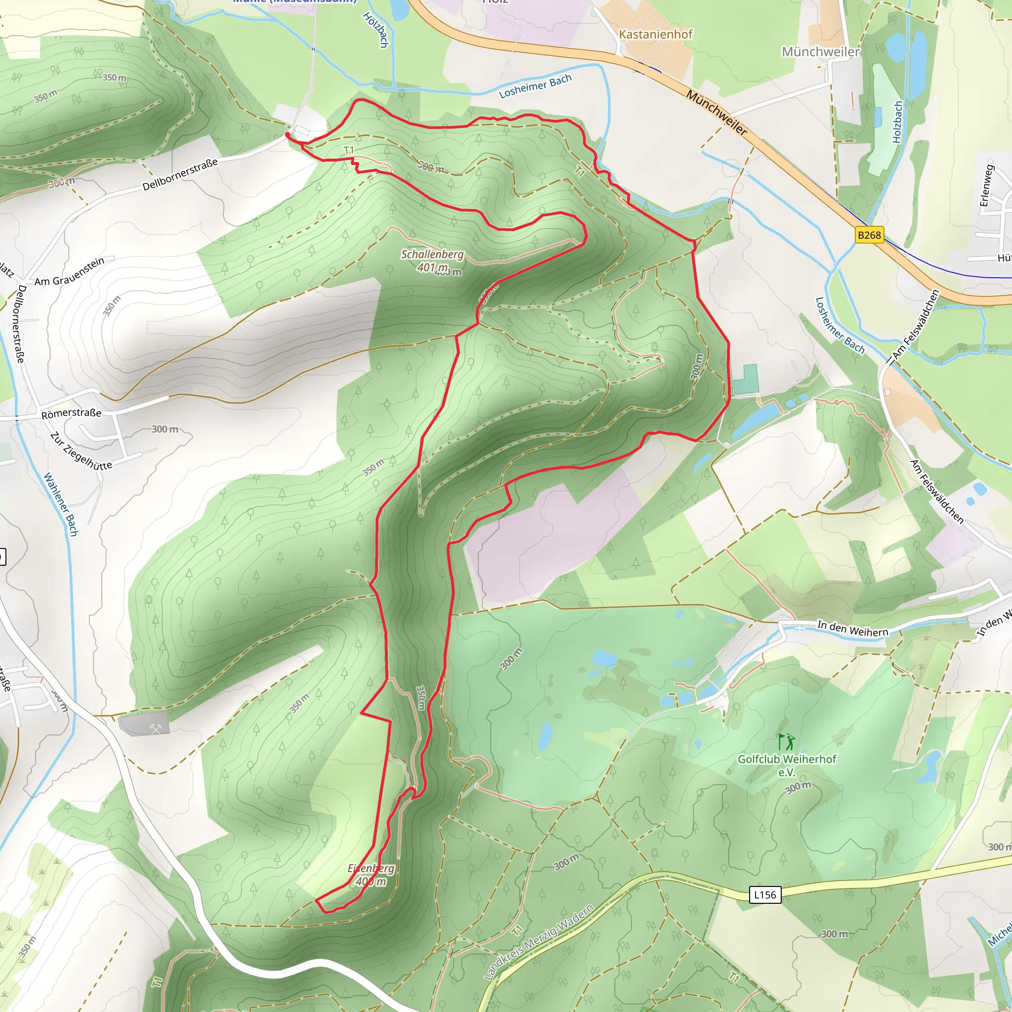 Rammenfels, Eisenberg and Schallenberg Loop mobile static map