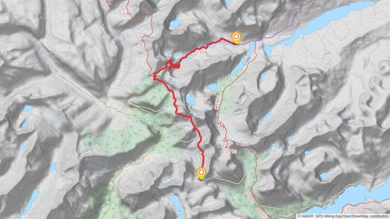 Highline and Continental Divide Trail from Logan Pass