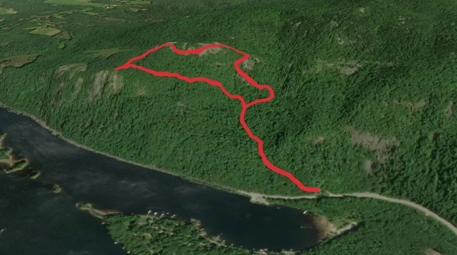 An image depicting the trail Scenic Trail and Maiden Cliff Trail Loop and its surrounding area.