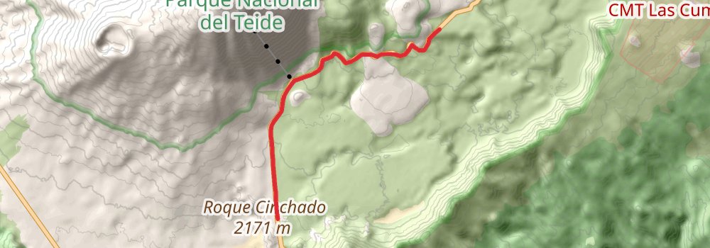 La Esperanza to Parador de Cañadas del Teide Walk via Puerto De Izana stage 4 Map