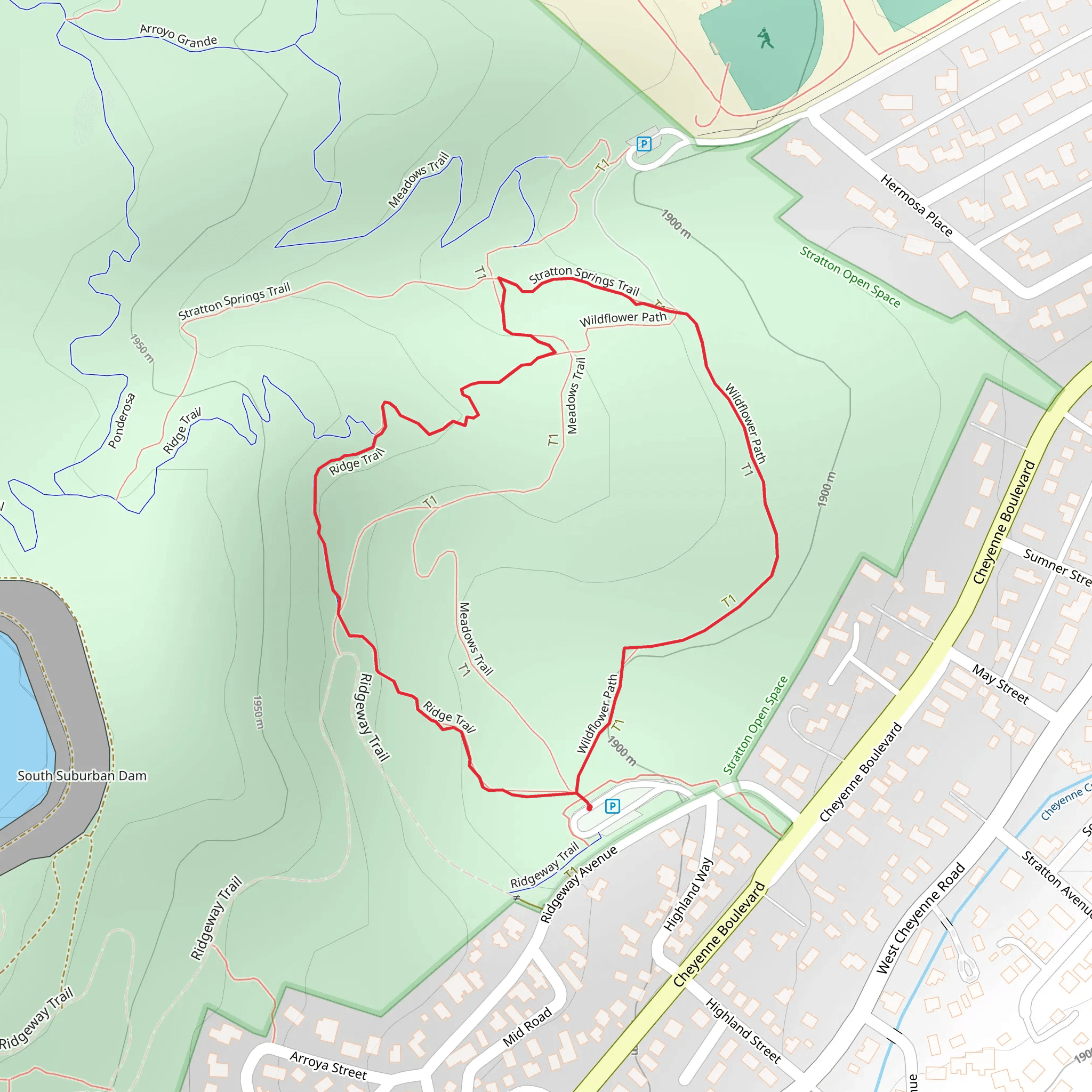 Wild Flower Paths Loop mobile static map