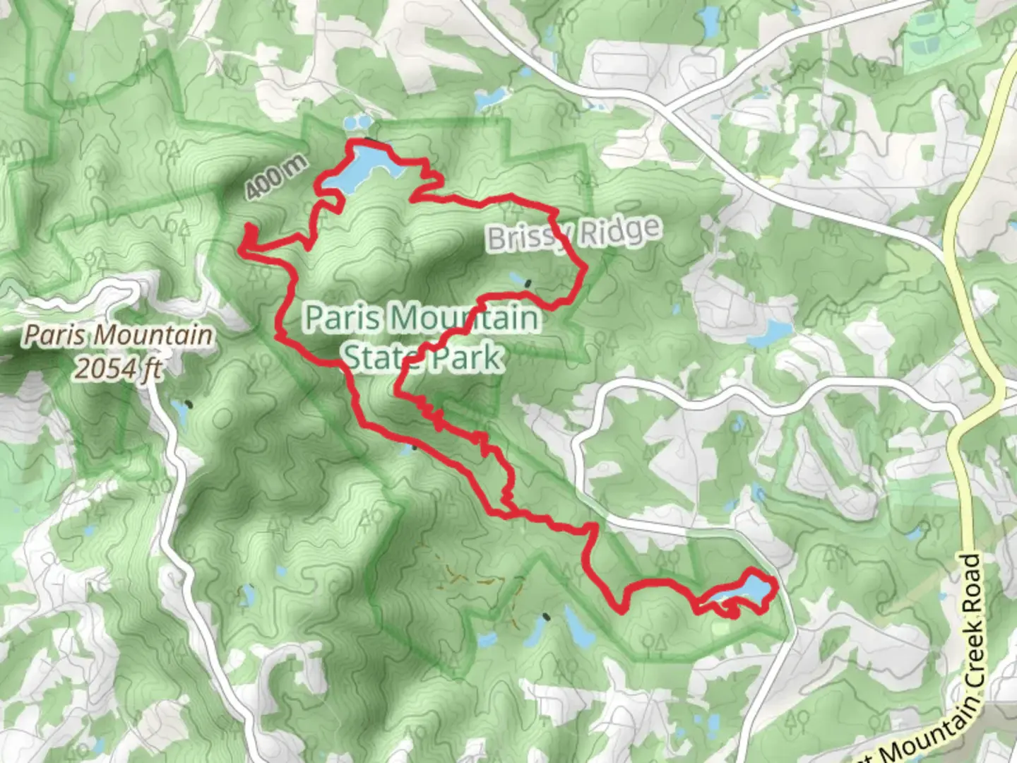 An image depicting the trail Lake Placid, Sulphur Springs Trail and North Lake Loop and its surrounding area.