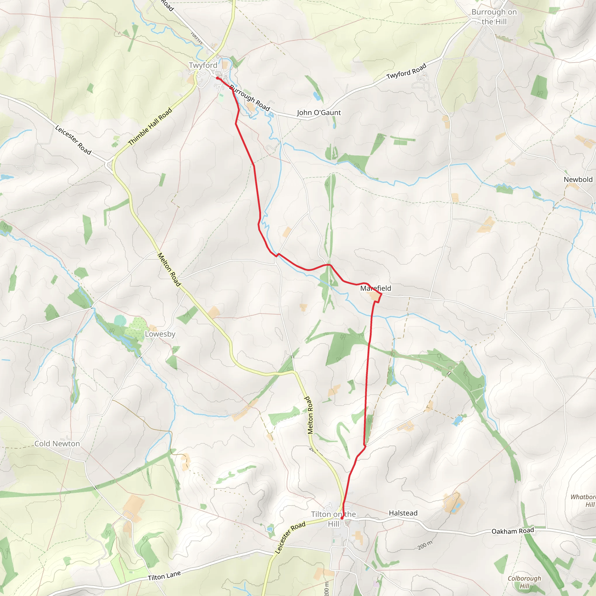 John O Gaunt Covert mobile static map